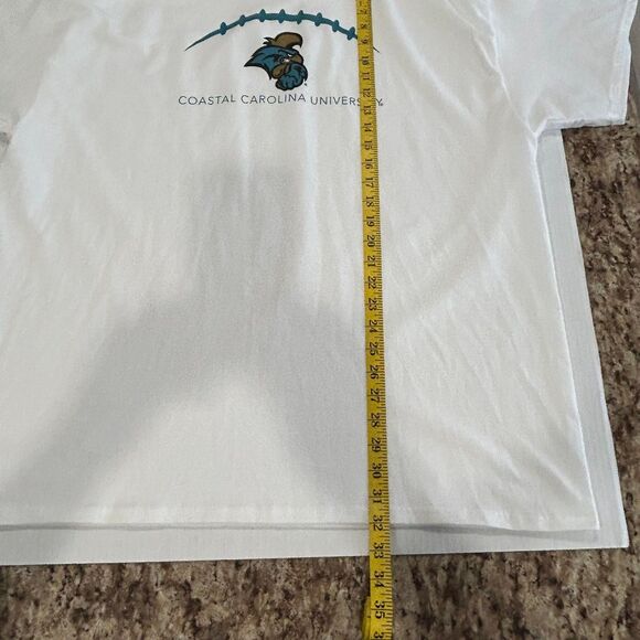 Port Co T-Shirt Men’s Size 2XL White Coastal Carolina University Chanticleers - Picture 7 of 11